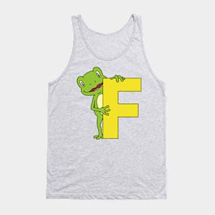 Letter F with Frog Tank Top